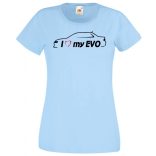 I Love My Lancer EVO női rövid ujjú póló