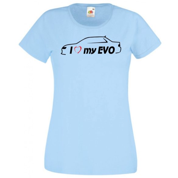 I Love My Lancer EVO női rövid ujjú póló