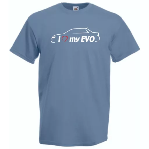 I Love My Lancer EVO férfi rövid ujjú póló