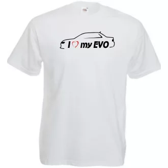 I Love My Lancer EVO férfi rövid ujjú póló