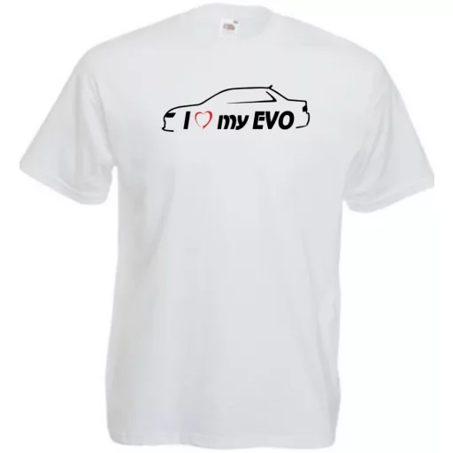 I Love My Lancer EVO férfi rövid ujjú póló