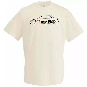 I Love My Lancer EVO férfi rövid ujjú póló