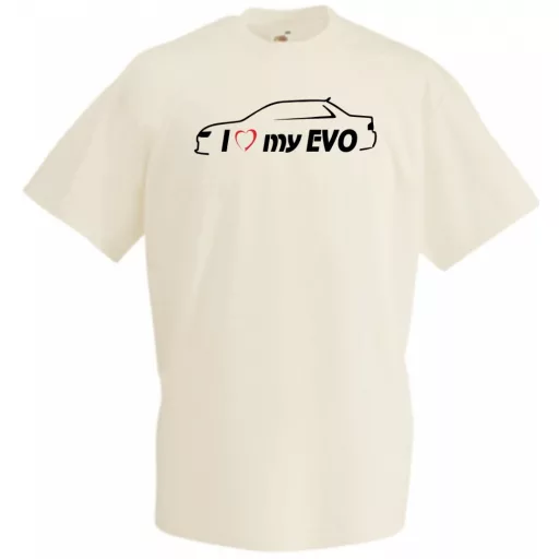 I Love My Lancer EVO férfi rövid ujjú póló