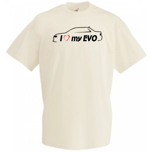 I Love My Lancer EVO férfi rövid ujjú póló