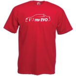 I Love My Lancer EVO férfi rövid ujjú póló