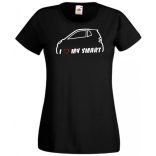 I Love My Smart női rövid ujjú póló