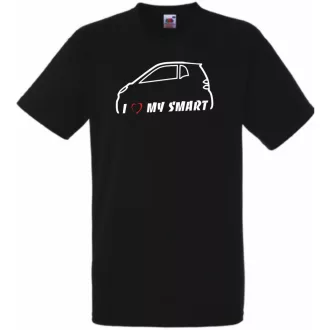 I Love My Smart férfi rövid ujjú póló