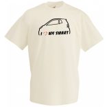 I Love My Smart férfi rövid ujjú póló