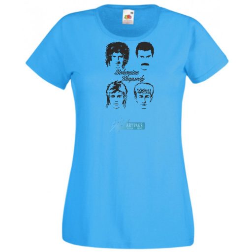 Retro Bohemian Rhapsody - F Mercury -A női rövid ujjú póló