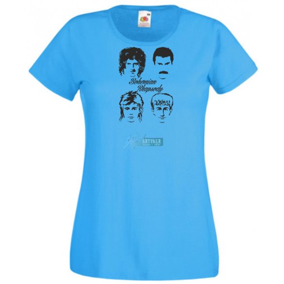 Retro Bohemian Rhapsody - F Mercury -A női rövid ujjú póló