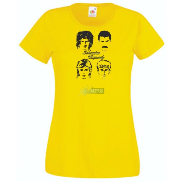 Retro Bohemian Rhapsody - F Mercury -A női rövid ujjú póló