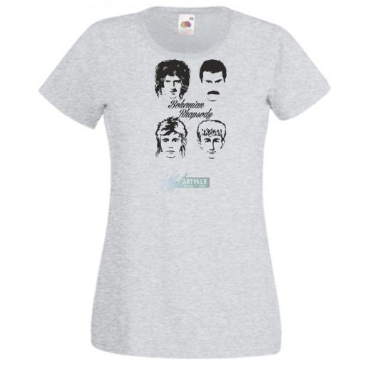 Retro Bohemian Rhapsody - F Mercury -A női rövid ujjú póló