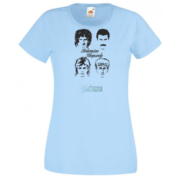 Retro Bohemian Rhapsody - F Mercury -A női rövid ujjú póló