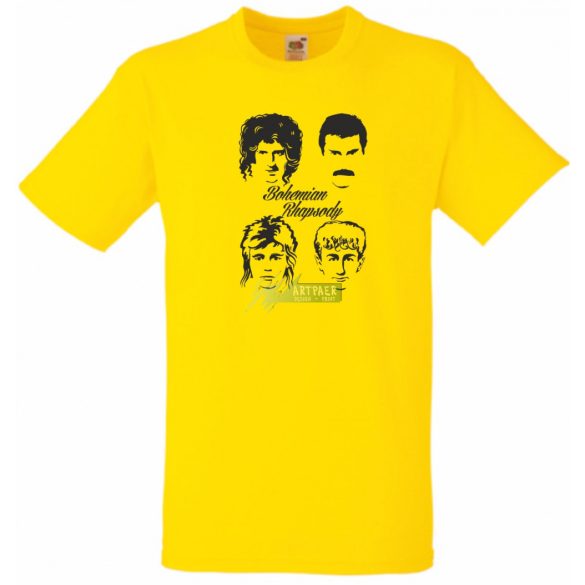 Retro Bohemian Rhapsody - F Mercury -A férfi rövid ujjú póló