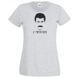 Retro Bohemian Rhapsody - F Mercury -C női rövid ujjú póló