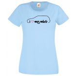 I Love My Volkswagen Golf MK4 női rövid ujjú póló