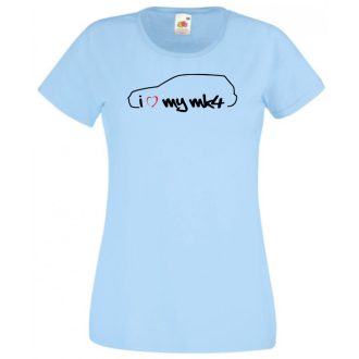 I Love My Volkswagen Golf MK4 női rövid ujjú póló