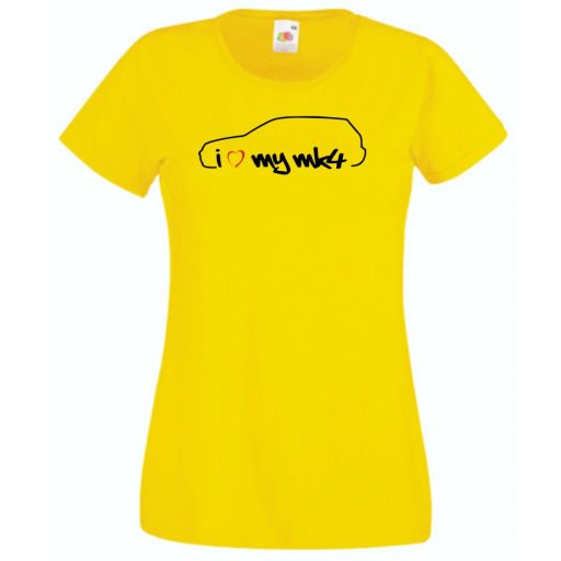 I Love My Volkswagen Golf MK4 női rövid ujjú póló