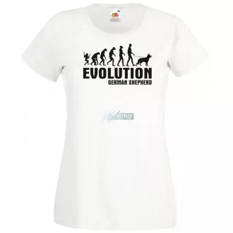 Evolution German Sheperd női rövid ujjú póló