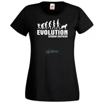 Evolution German Sheperd női rövid ujjú póló