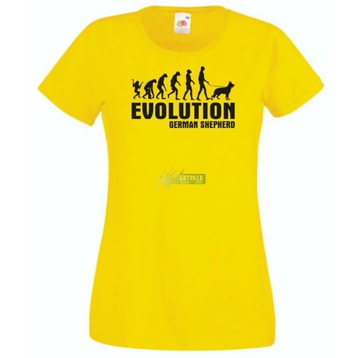 Evolution German Sheperd női rövid ujjú póló