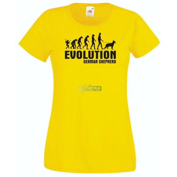 Evolution German Sheperd női rövid ujjú póló