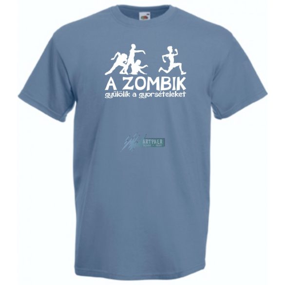 A Zombik gyűlölik a gyorsételeket férfi rövid ujjú póló