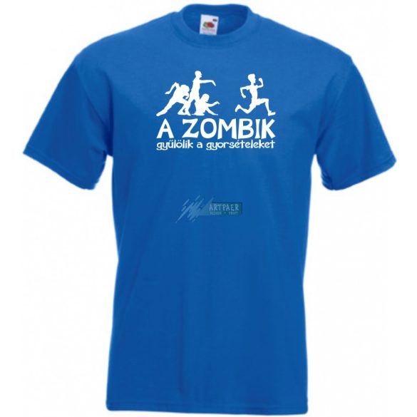 A Zombik gyűlölik a gyorsételeket férfi rövid ujjú póló