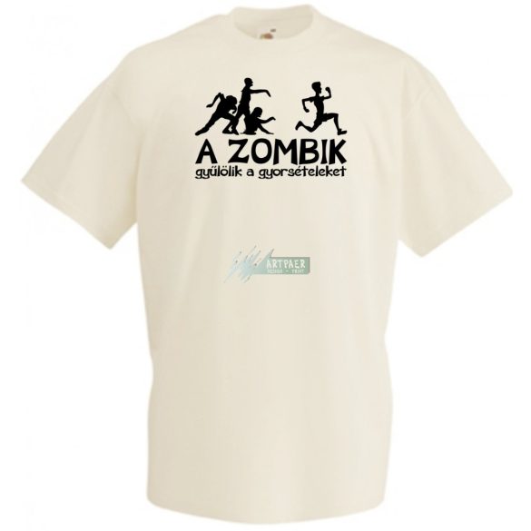 A Zombik gyűlölik a gyorsételeket férfi rövid ujjú póló