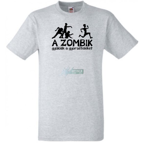 A Zombik gyűlölik a gyorsételeket férfi rövid ujjú póló