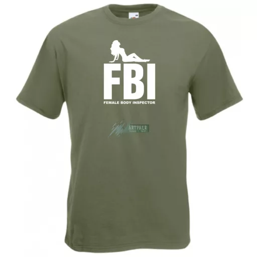 FBI - Female Body Inspector férfi rövid ujjú póló