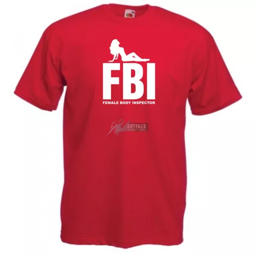 FBI - Female Body Inspector férfi rövid ujjú póló