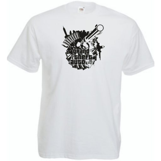 GTA stencil minima gyerek rövid ujjú póló