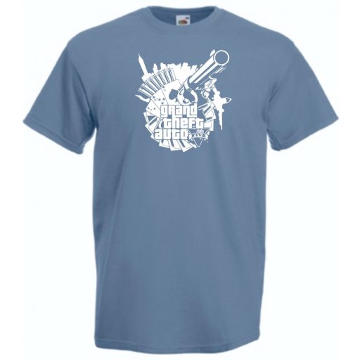 GTA stencil minima férfi rövid ujjú póló