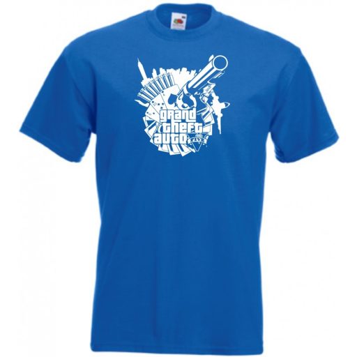 GTA stencil minima férfi rövid ujjú póló