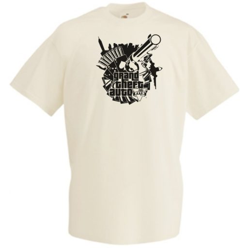 GTA stencil minima férfi rövid ujjú póló