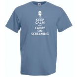 Keep Calm and Carry on Screaming férfi rövid ujjú póló
