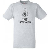 Keep Calm and Carry on Screaming férfi rövid ujjú póló