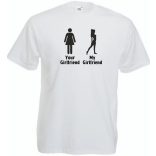 Te barátnőd, Én barátnőm! férfi rövid ujjú póló