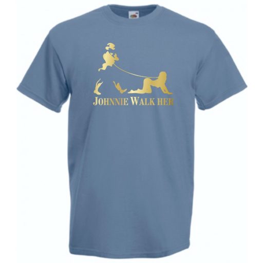 Humor - Johnnie Walk Her férfi rövid ujjú póló