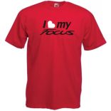 Auto fan I Love My Focus férfi rövid ujjú póló