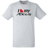 Auto fan I Love My Focus férfi rövid ujjú póló