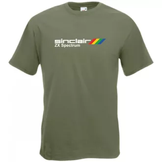 Retro Sinclair ZX Spectrum férfi rövid ujjú póló