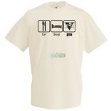 Eat Sleep GTA férfi rövid ujjú póló