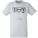 Eat Sleep GTA férfi rövid ujjú póló