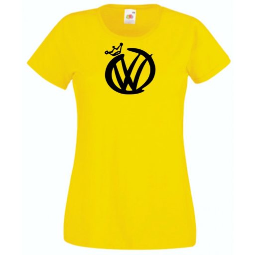 Auto fan VW király női rövid ujjú póló
