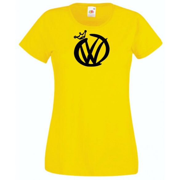 Auto fan VW király női rövid ujjú póló