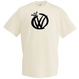 Auto fan VW király férfi rövid ujjú póló