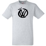 Auto fan VW király férfi rövid ujjú póló