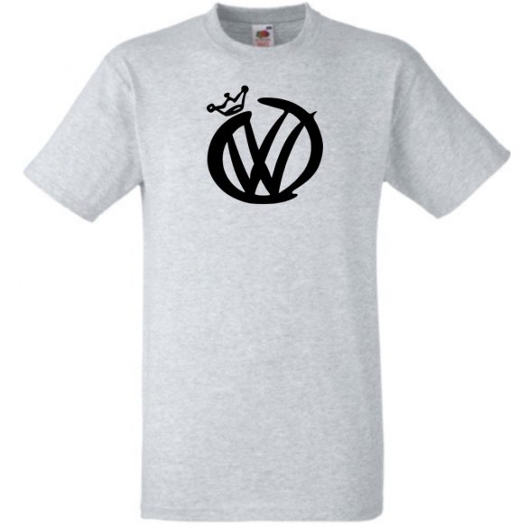 Auto fan VW király férfi rövid ujjú póló